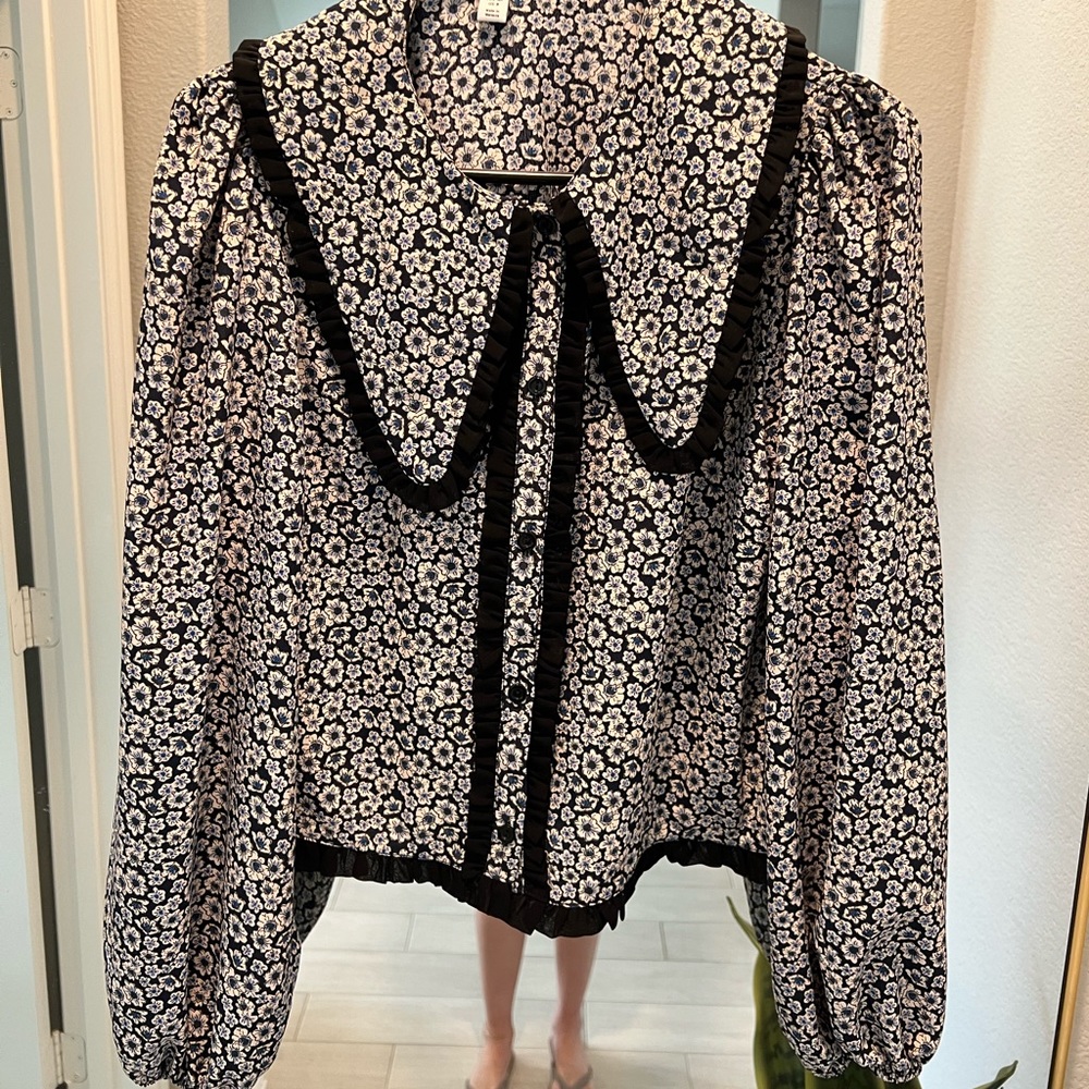 TOPSHOP Floral Blouse